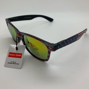 Vintage Style American Flag Retro Tint Sunglasses